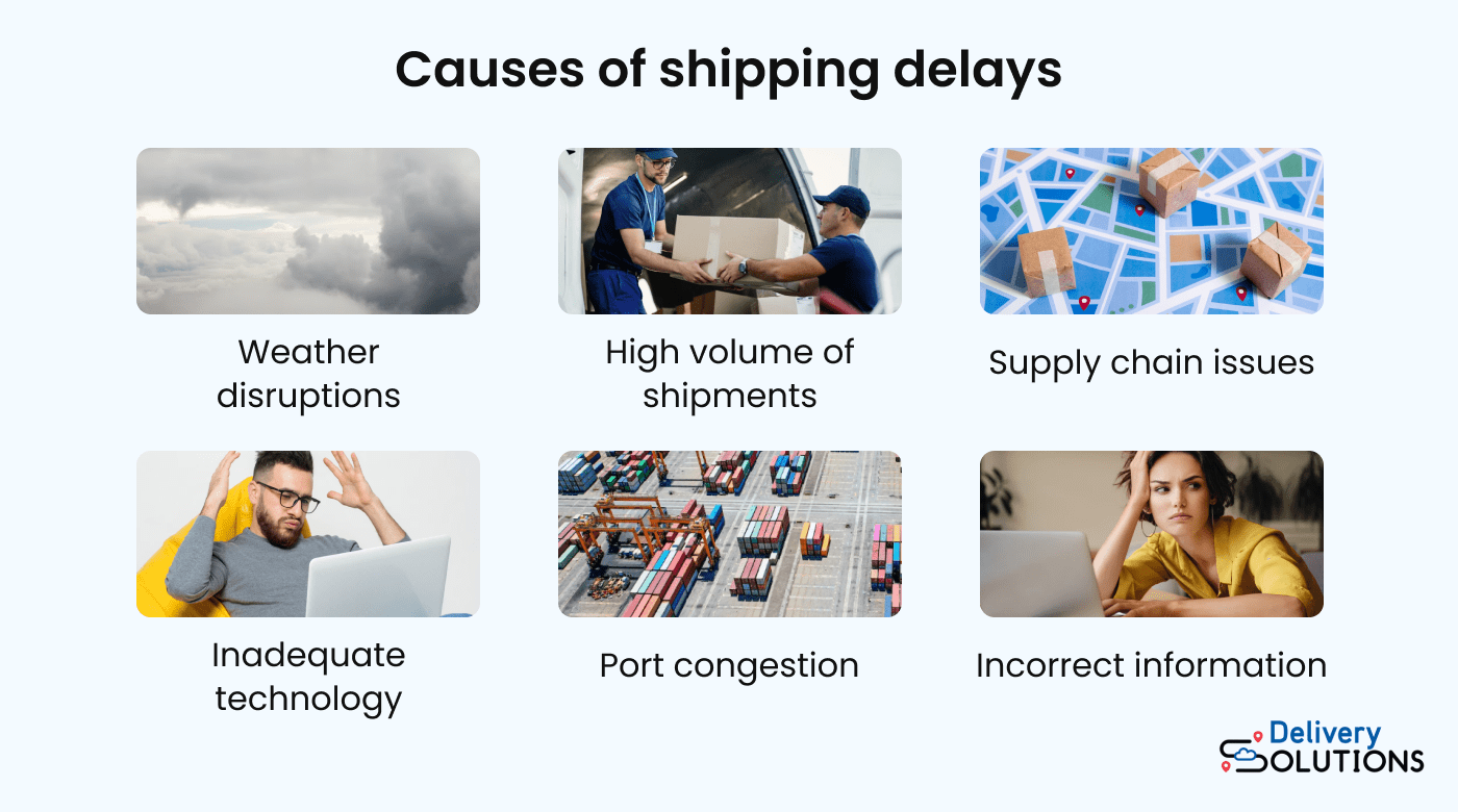 Causes of shipping delays