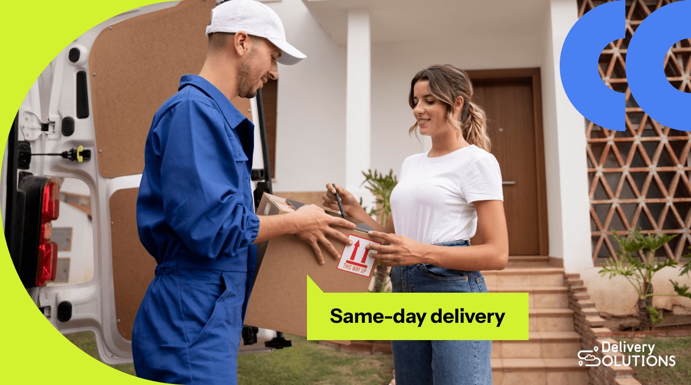 Customers receive an online order