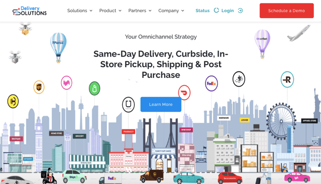 Homepage image showcasing omnichannel solutions