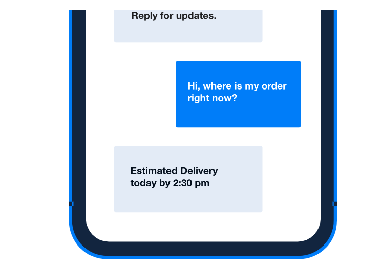 Delivery Solutions SMS order updates