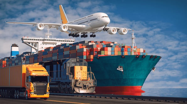 Shipping freight in multiple modes