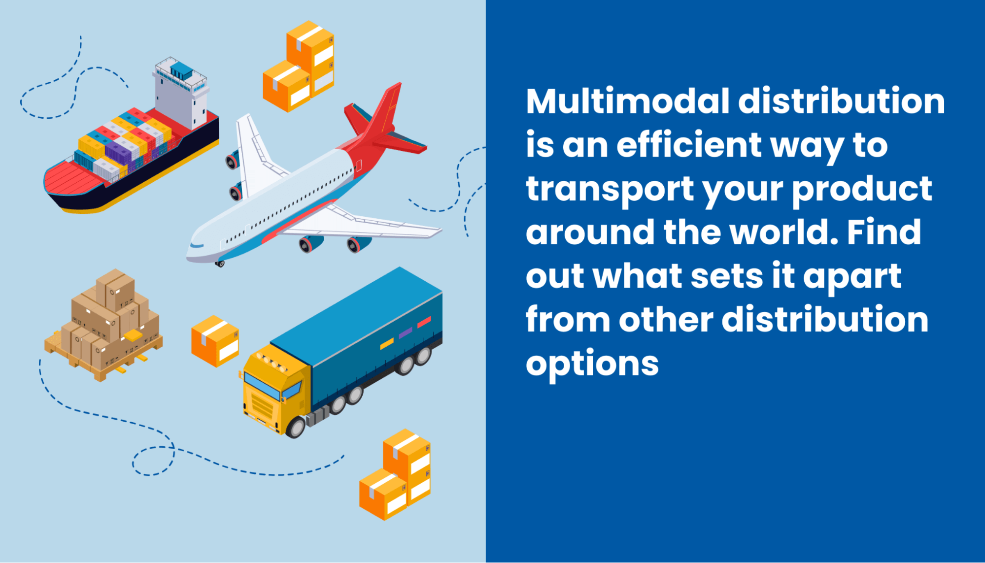 Shipping freight in multiple modes