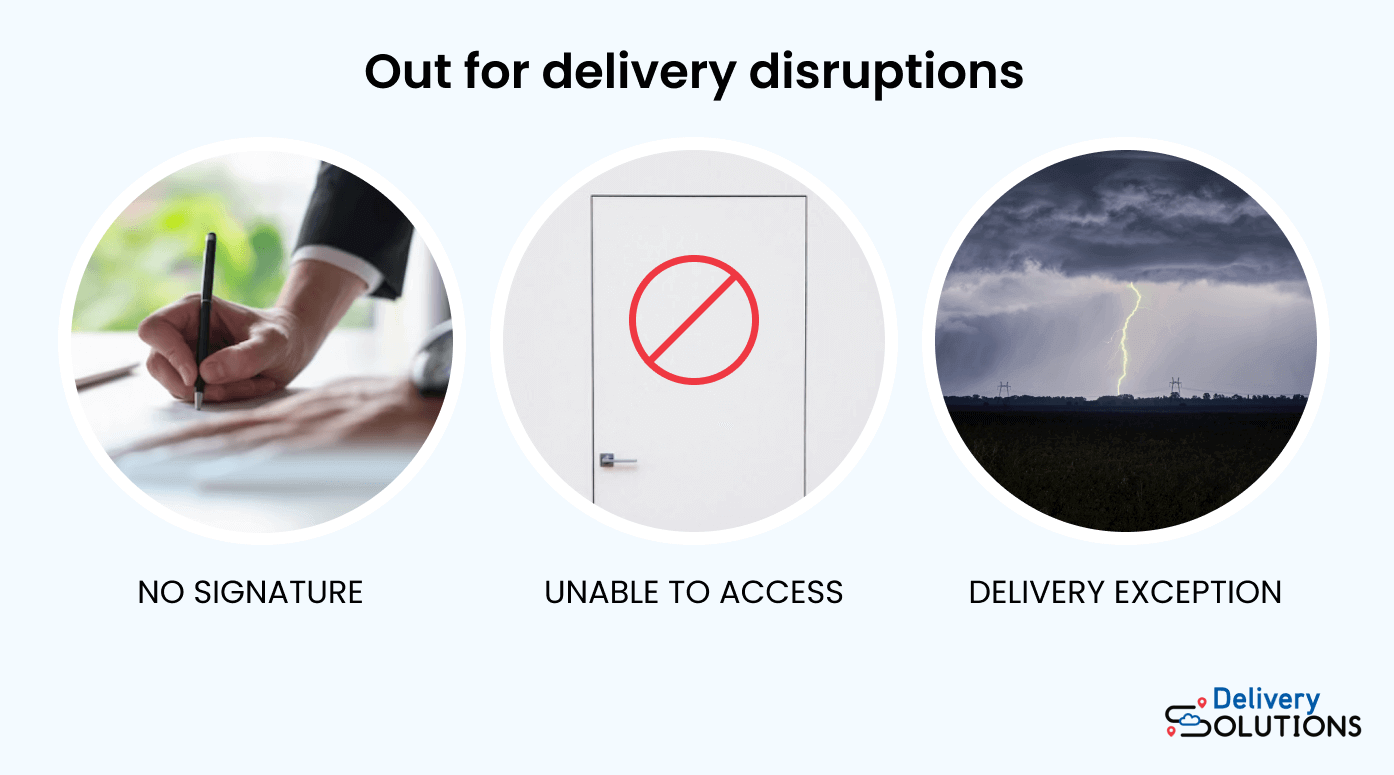 3 examples of disruptions in circles